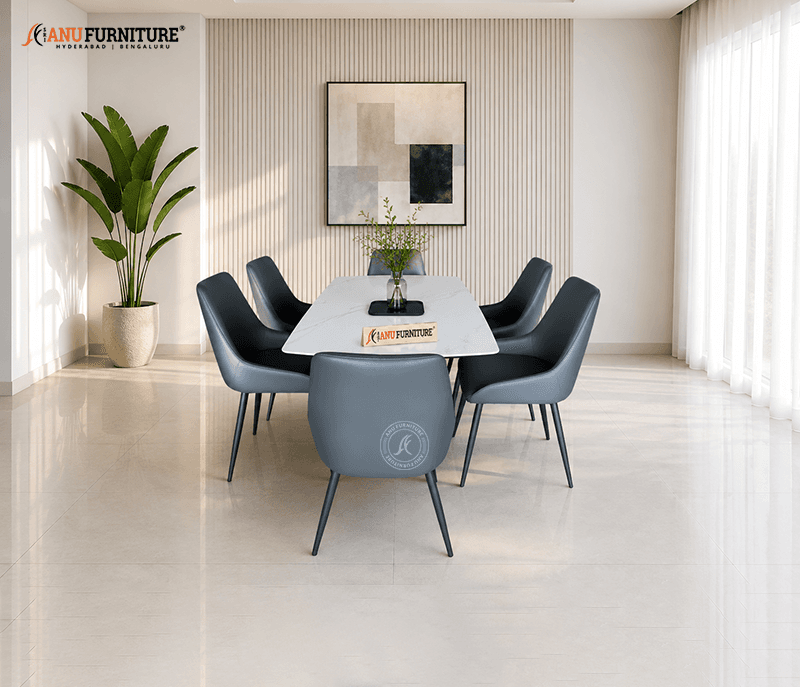 Luna Marble 6 Seater