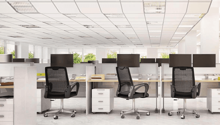 The makeover of a nutshell building to a customized office space