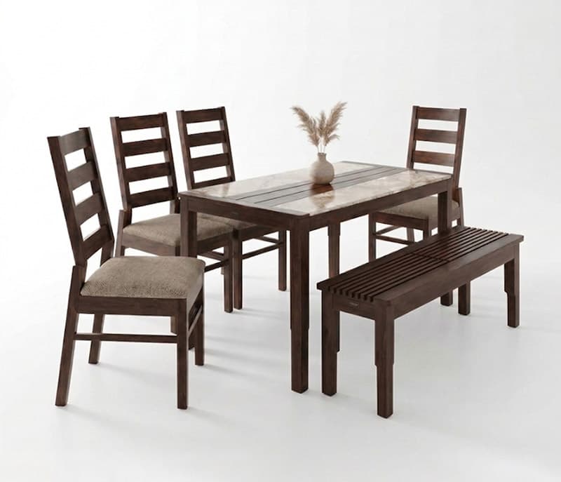 Stylish Model DT 4 Seater + Banch – image 2