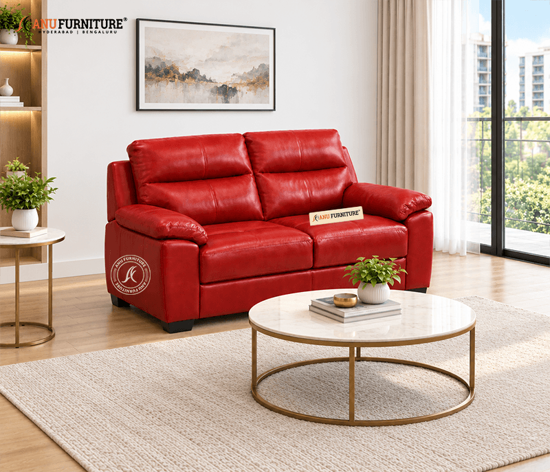Crimson Red Leather – image 3