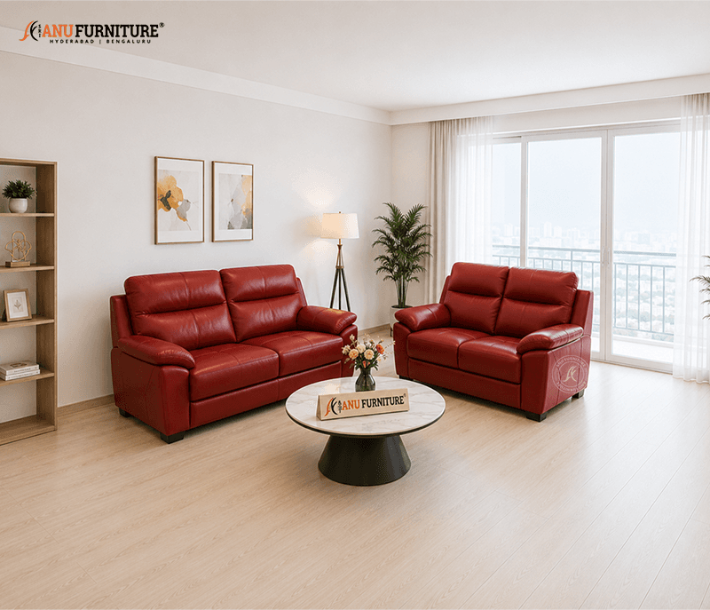 Crimson Red Leather