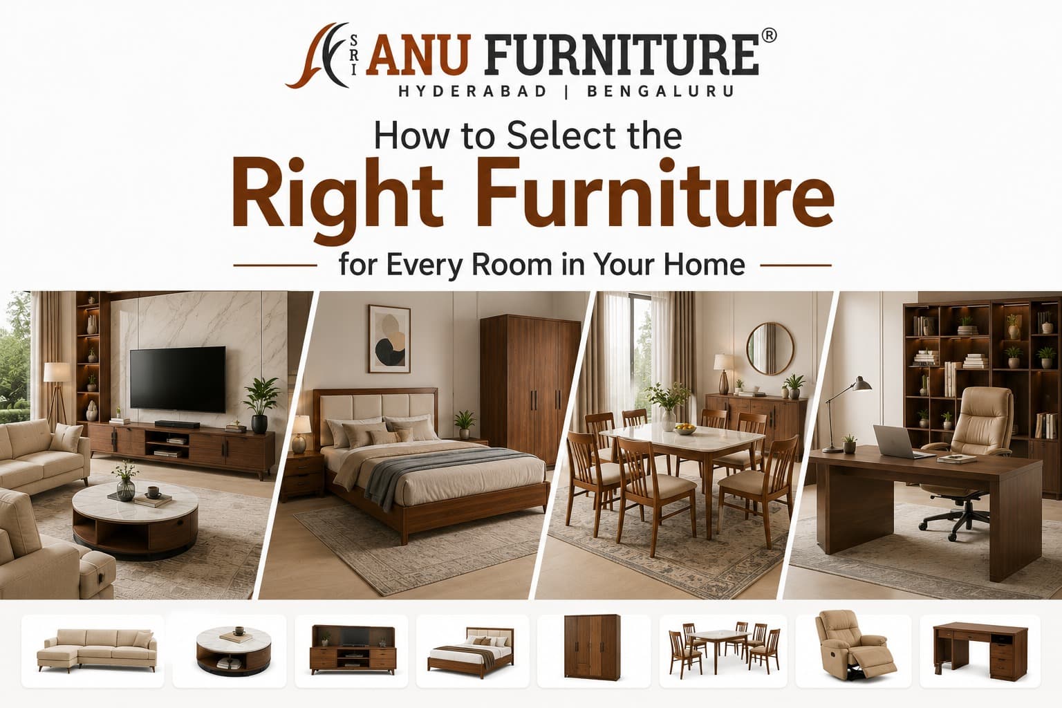 How to Select the Right Furniture for Every Room in Your Home