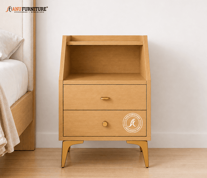 Sloped Top Bedside Table – image 1